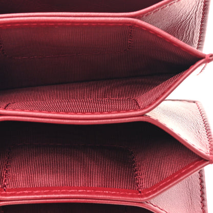 Christian Dior Patent Cannage Lady Dior 5-Gusset Card Holder Scarlet 5 of 8