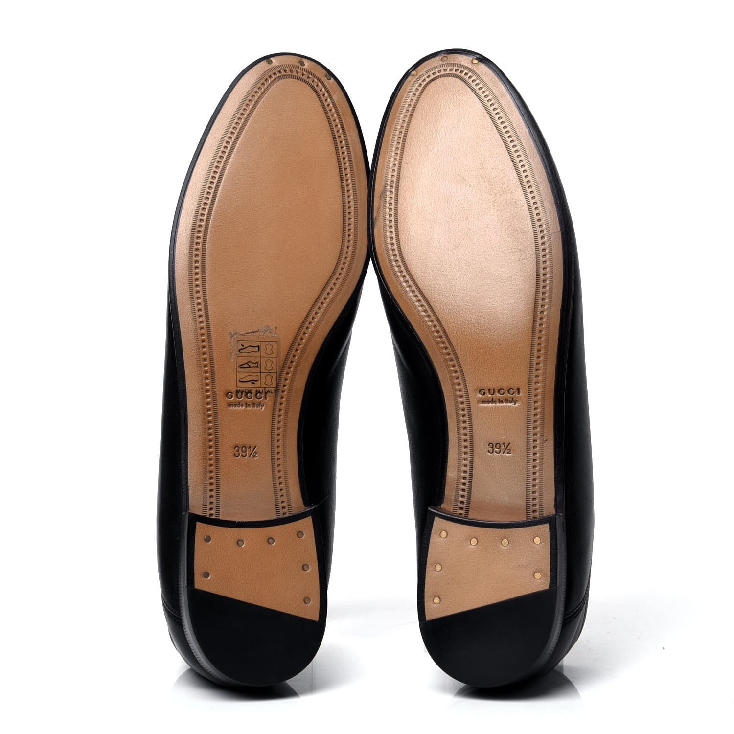 Gucci Lambskin Womens Brixton Horsebit Loafers 39.5 Black 5 of 6