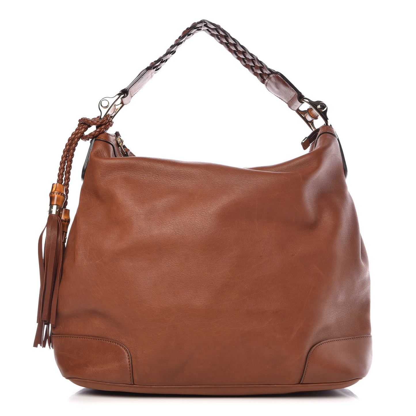 Calfskin Eva Hobo Brown