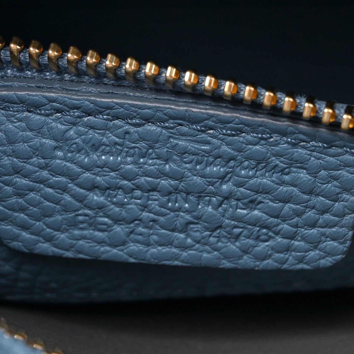 Salvatore Ferragamo Hammered Calfskin Double Handle Small Amy Tote  Chambry 7 of 12