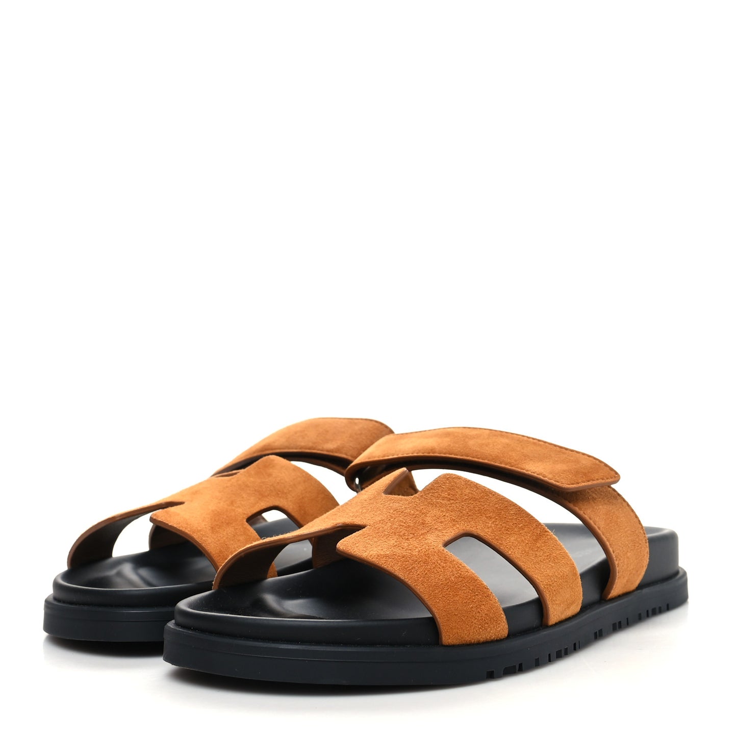 Suede Goatskin Womens Chypre Sandals 38.5 Naturel