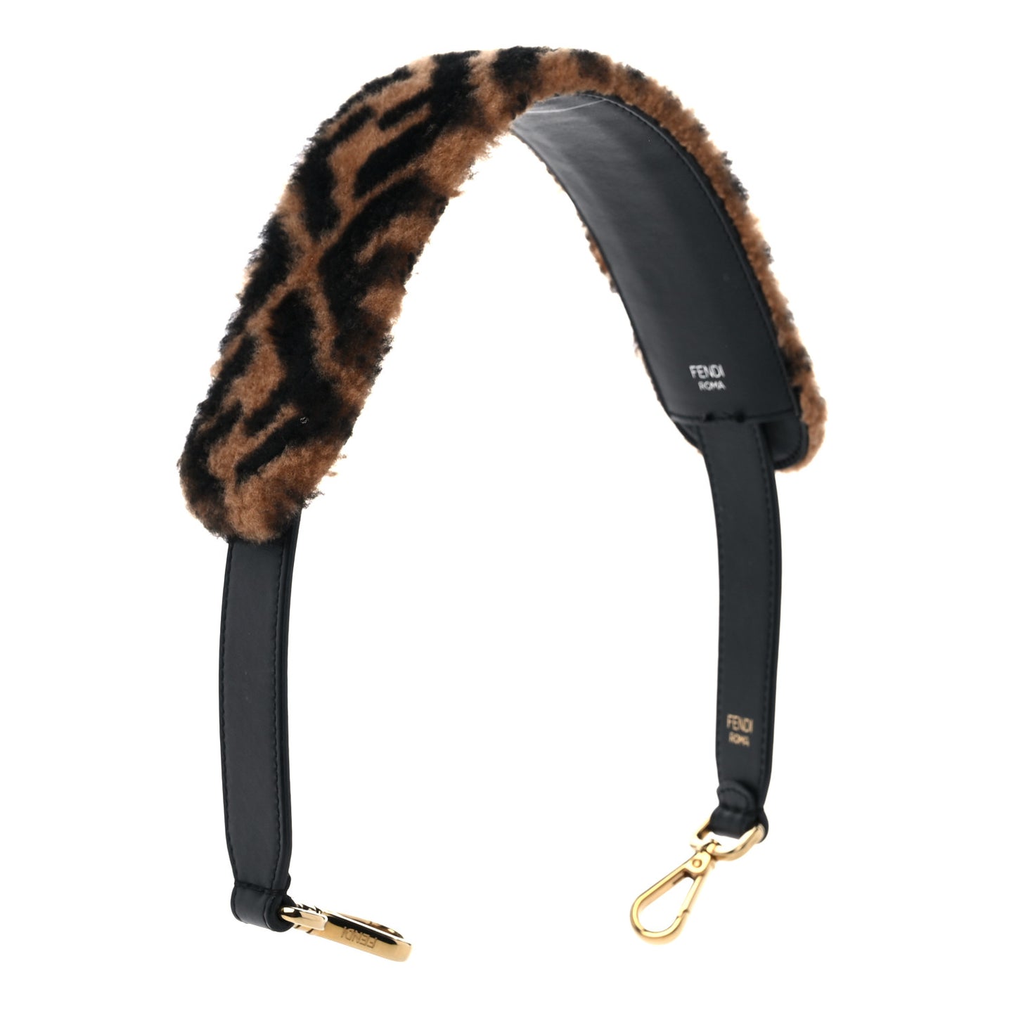 Shearling Macro FF 1974 Diagonal Strap You Brown