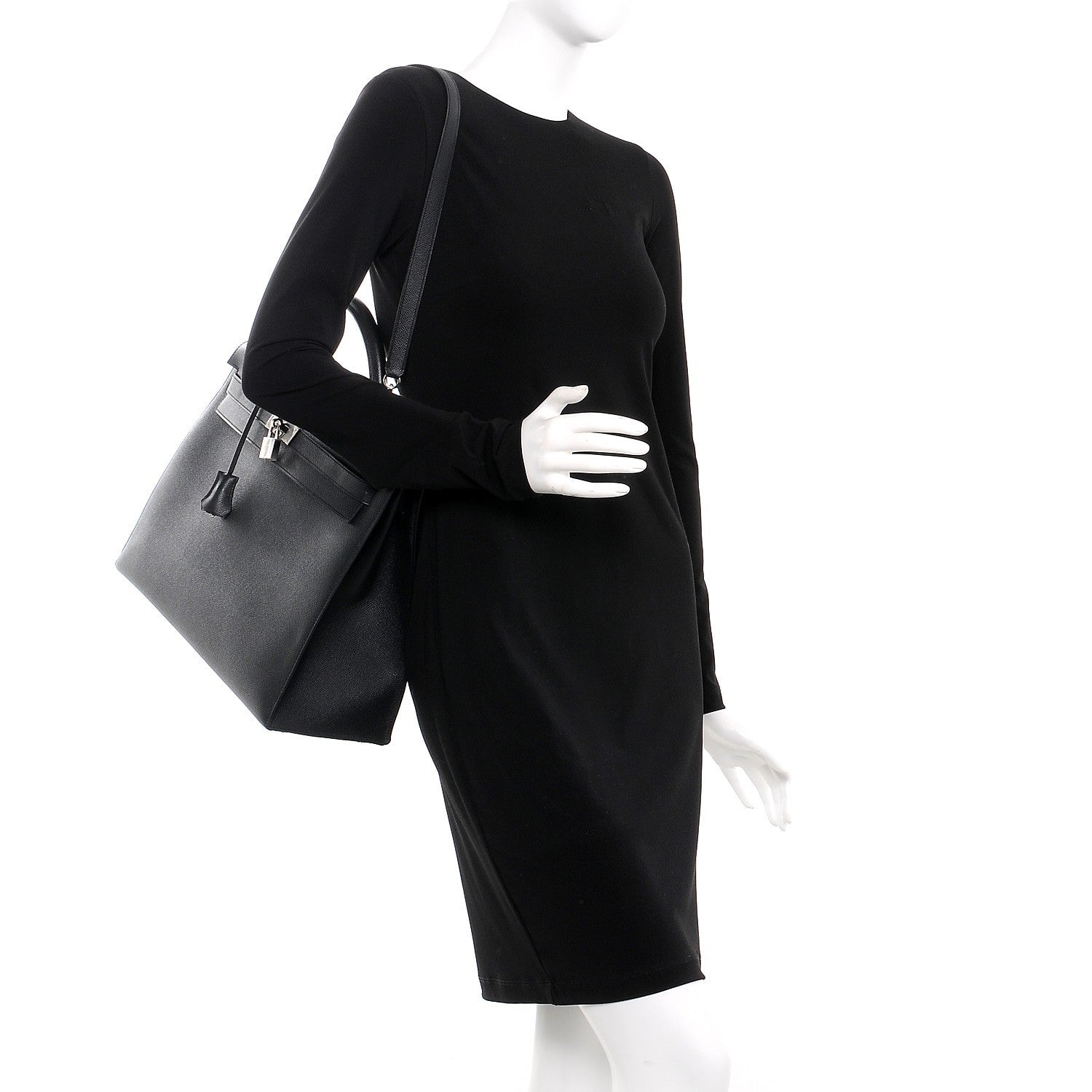 Hermes Epsom Kelly Sellier 40 Black 2 of 39