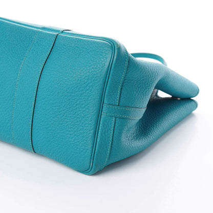 Hermes Vache Country Garden Party 36 MM Turquoise 8 of 9