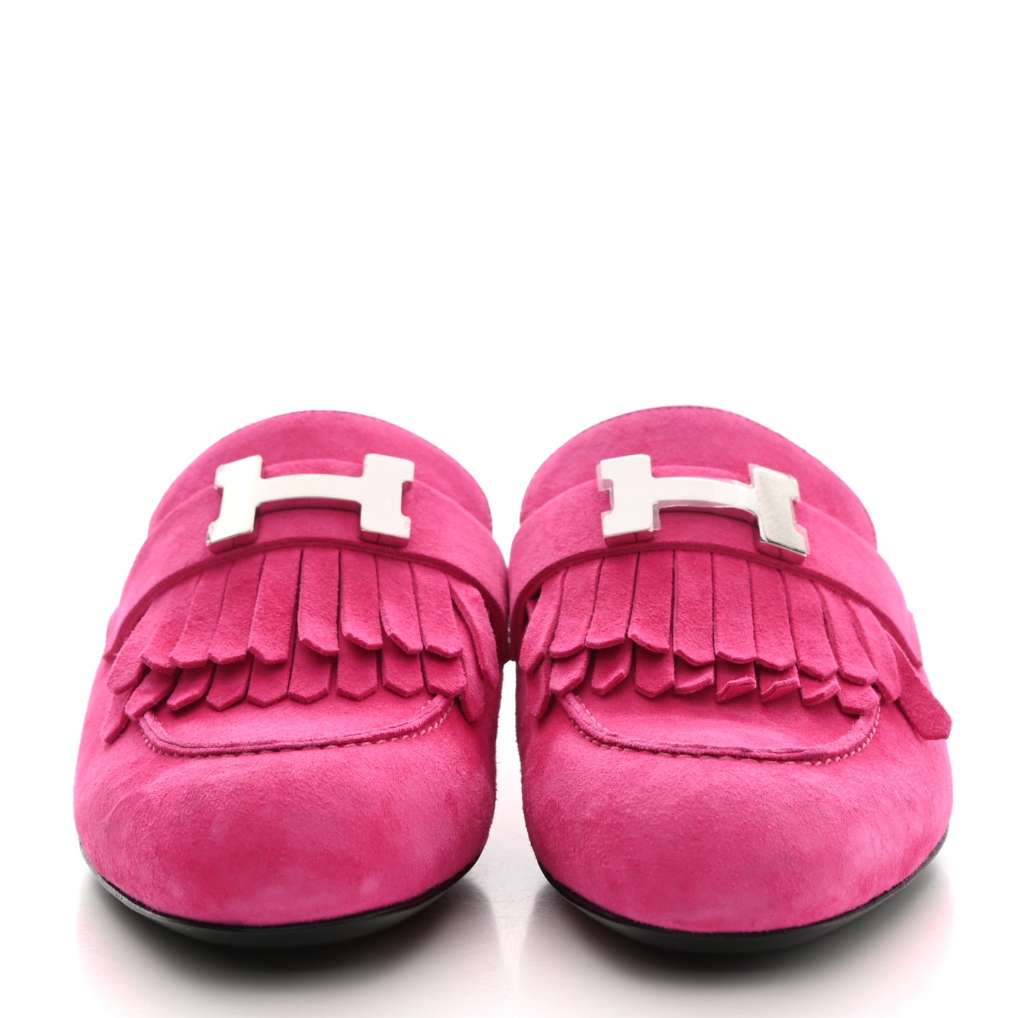 Suede Goatskin Rivoli Mules 35 Rose Azalee