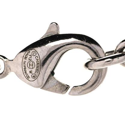 Chanel Crystal Timeless CC Necklace Silver 5 of 6