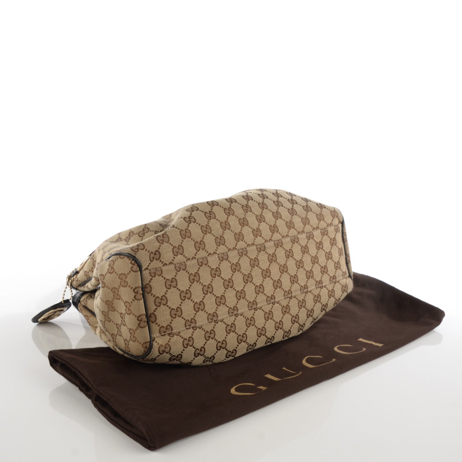 Gucci Monogram Medium Sukey Tote Beige Ebony Black 4 of 7