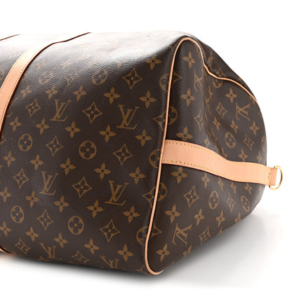 Louis Vuitton Monogram Keepall Bandouliere 55 9 of 12