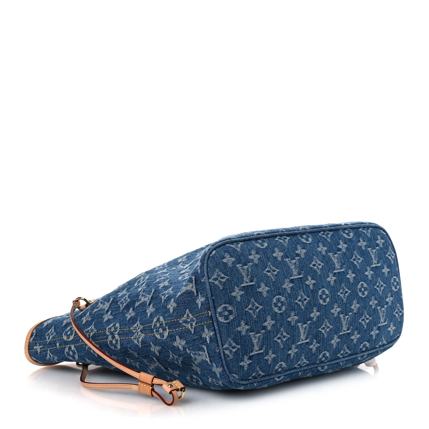 Louis Vuitton Monogram Denim Neo Neverfull MM   Blue 5 of 10
