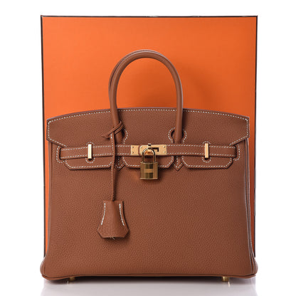 Hermes Togo Birkin 25 Gold 33 of 33