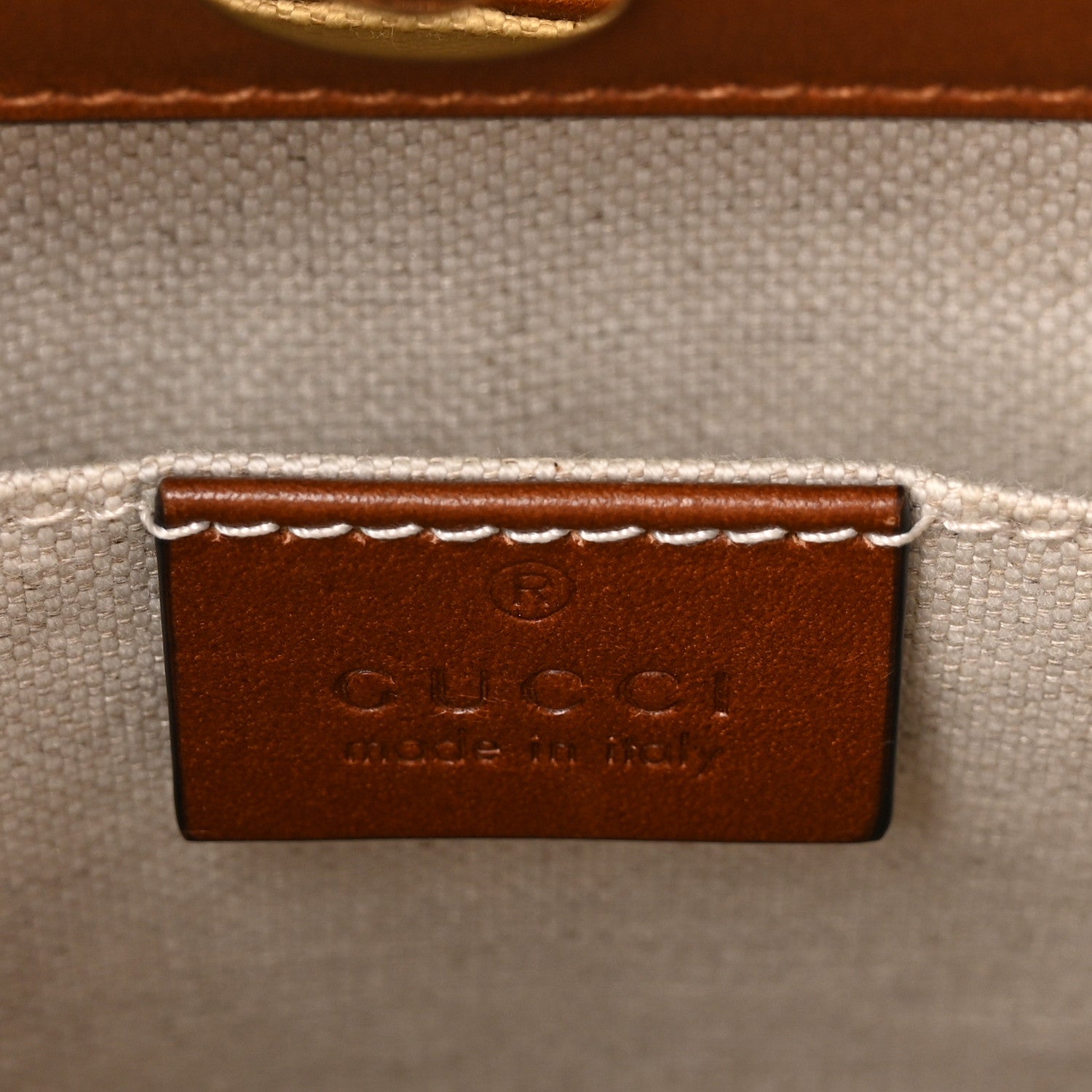 Gucci Charisma Calfskin Gucci Embossed Small Diana Tote Bag Peanut Brown 6 of 12