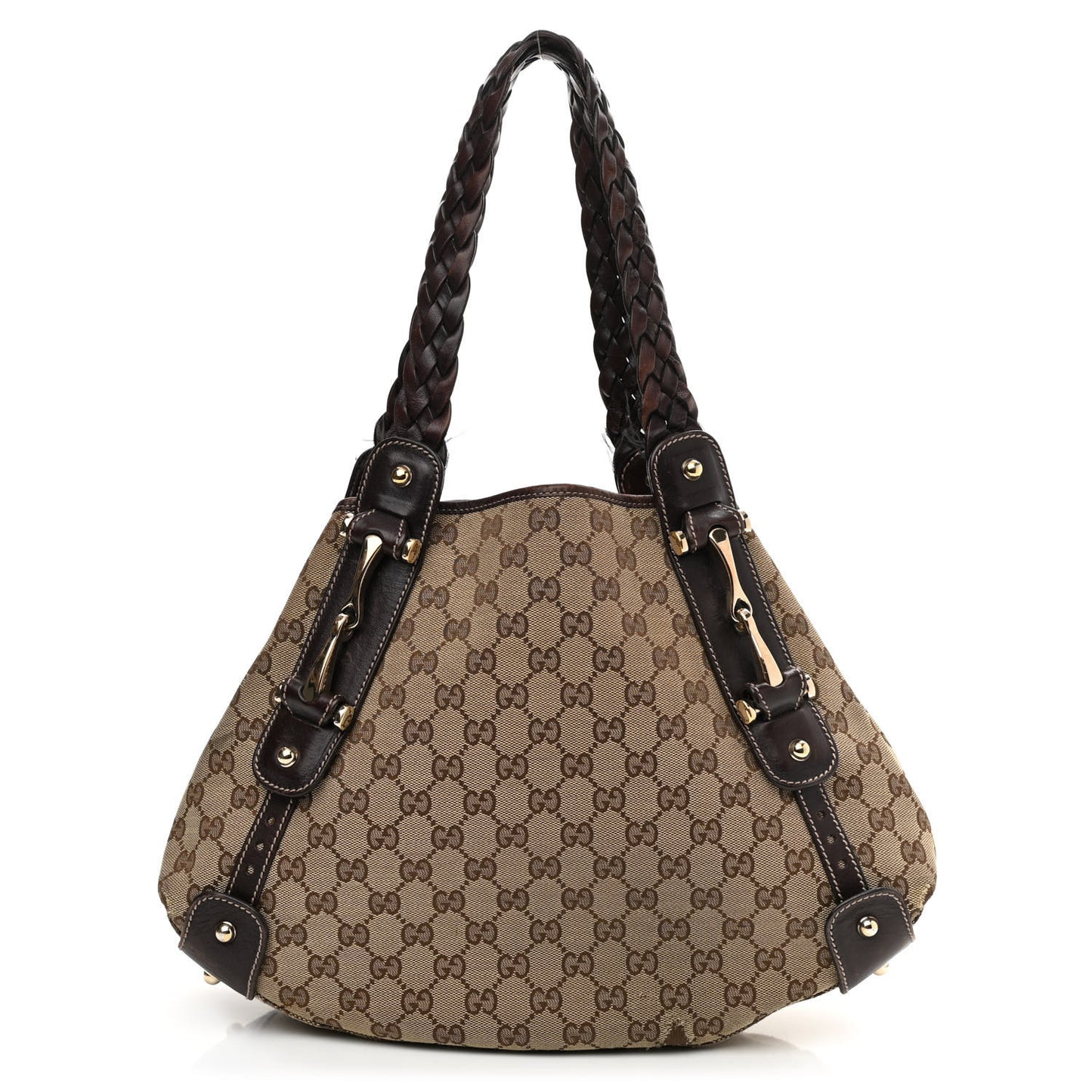 Monogram Small Pelham Shoulder Bag Dark Brown