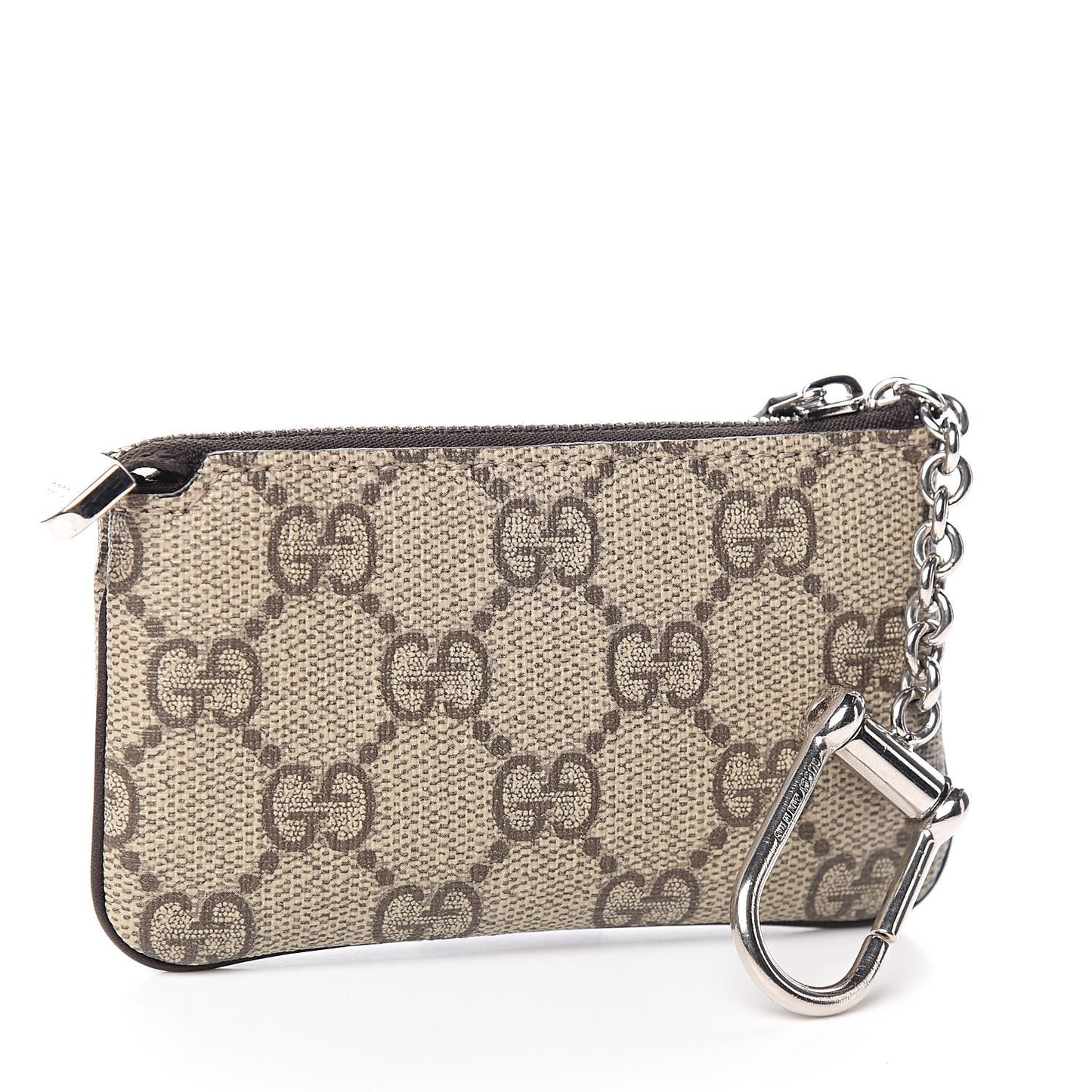 GG Supreme Monogram Selleria Key Case Beige Ebony Cocoa