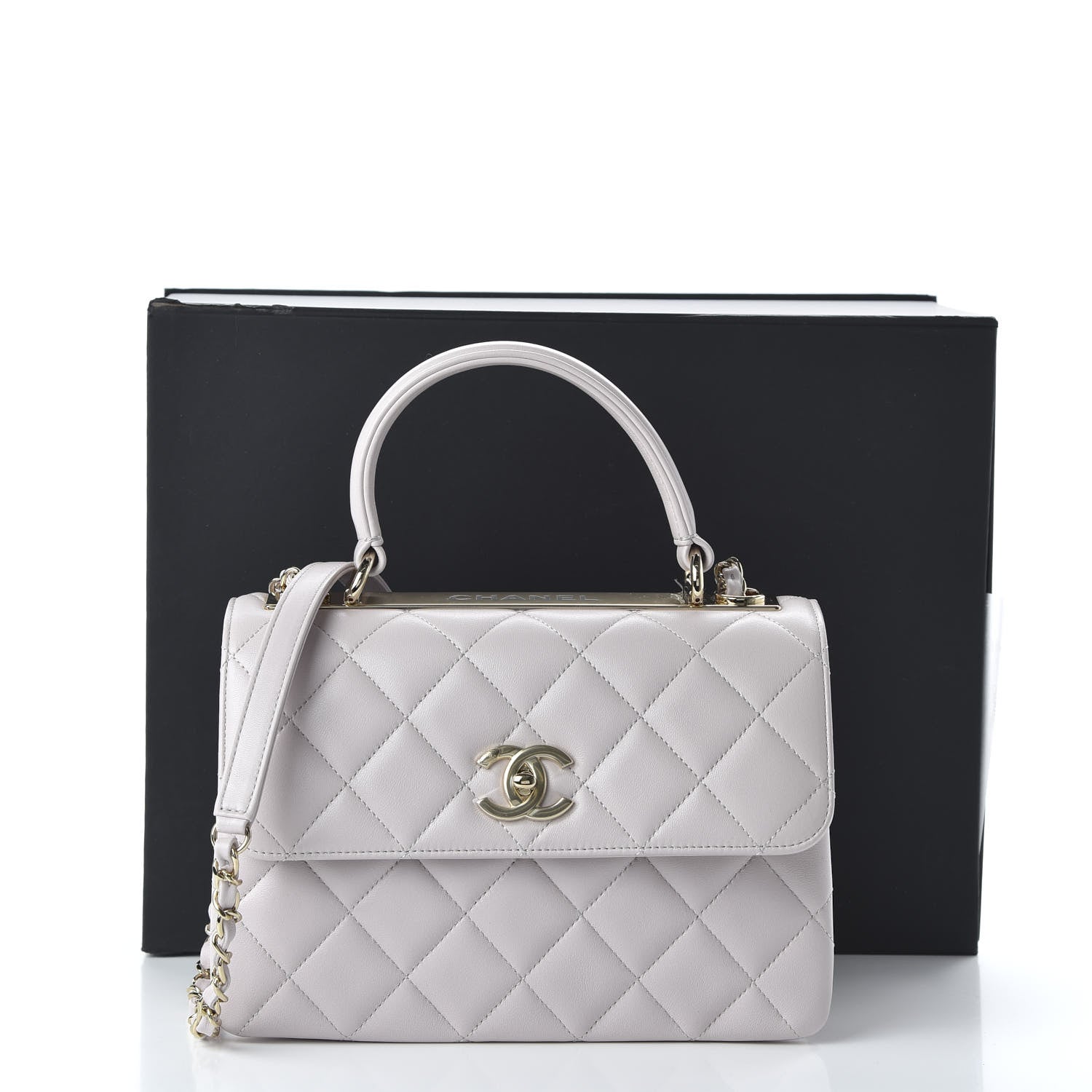 Chanel Lambskin Quilted Small Trendy CC Flap Dual Handle Bag Lilas Lilac 12 of 12