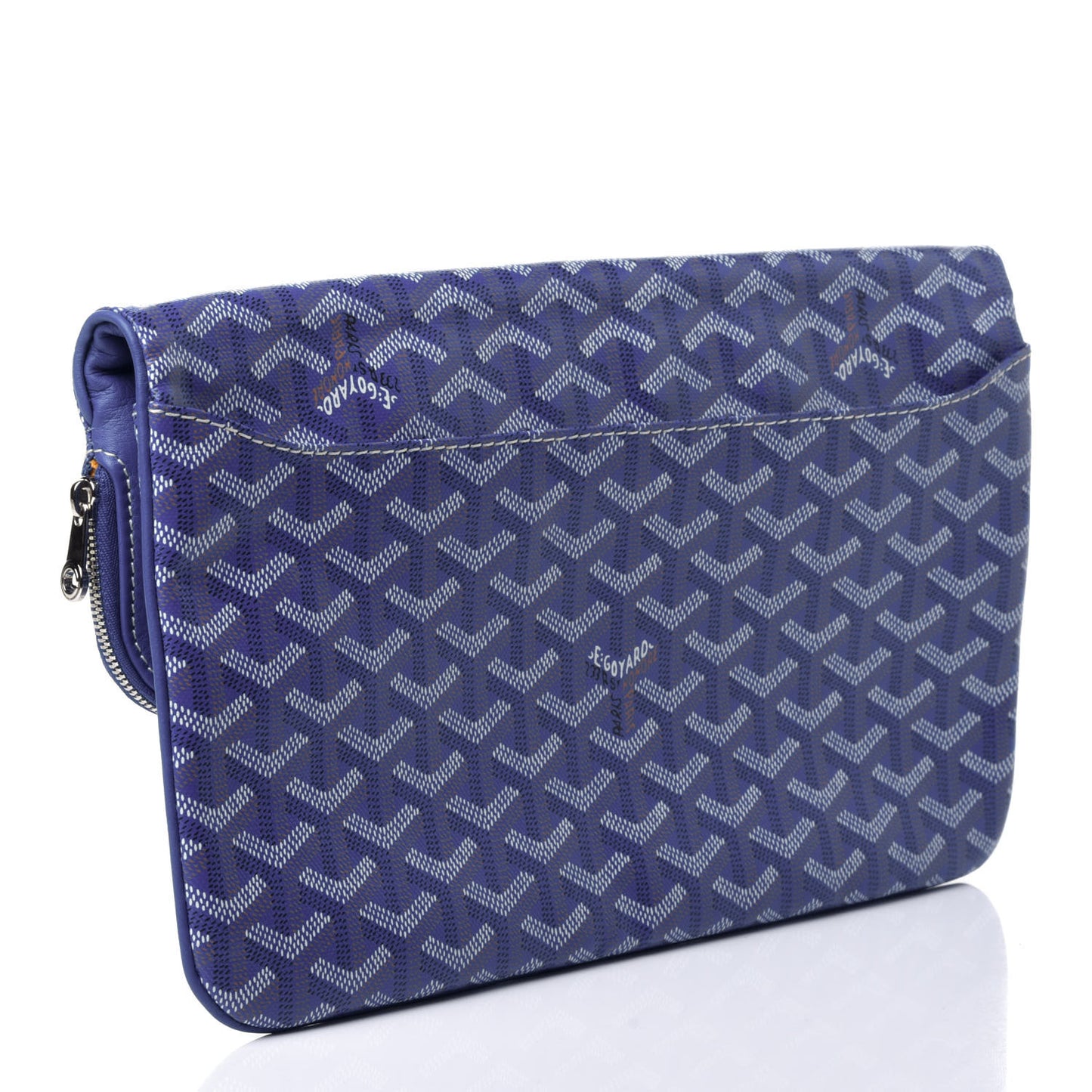 Goyardine Sainte Marie Soft Clutch Blue