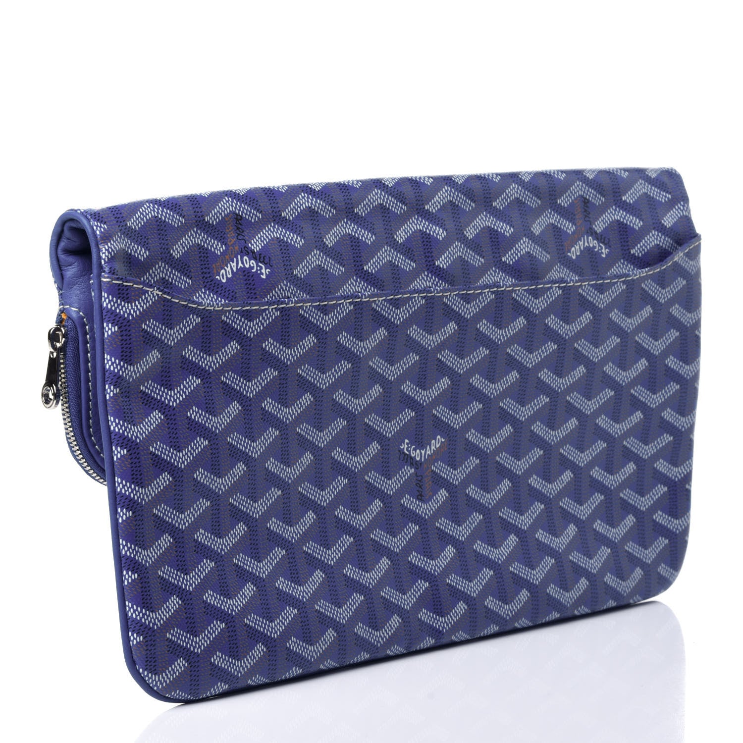 Goyard Goyardine Sainte Marie Soft Clutch Blue 2 of 4