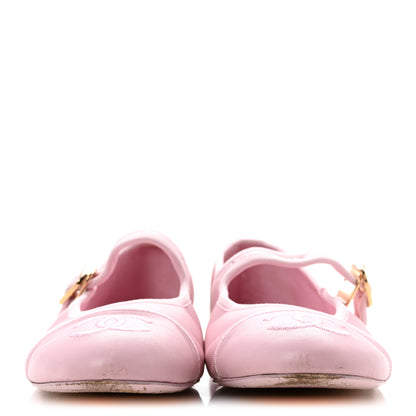 Chanel Lambskin Mary Jane Flats 38 Light Pink 3 of 11