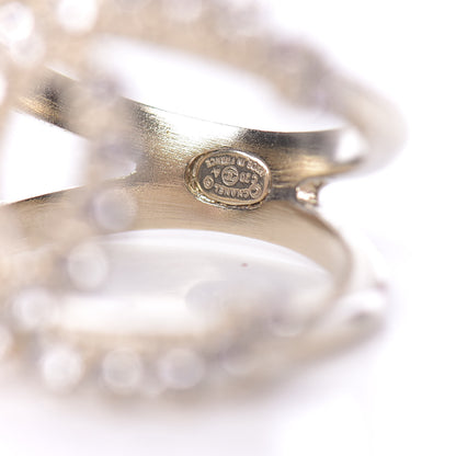 Chanel Metal Strass Dazzling Wheat CC Ring 6 Gold 5 of 6