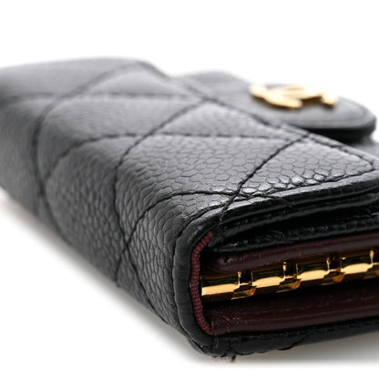 Chanel Caviar Quilted 6 Key Holder Black 9 of 10