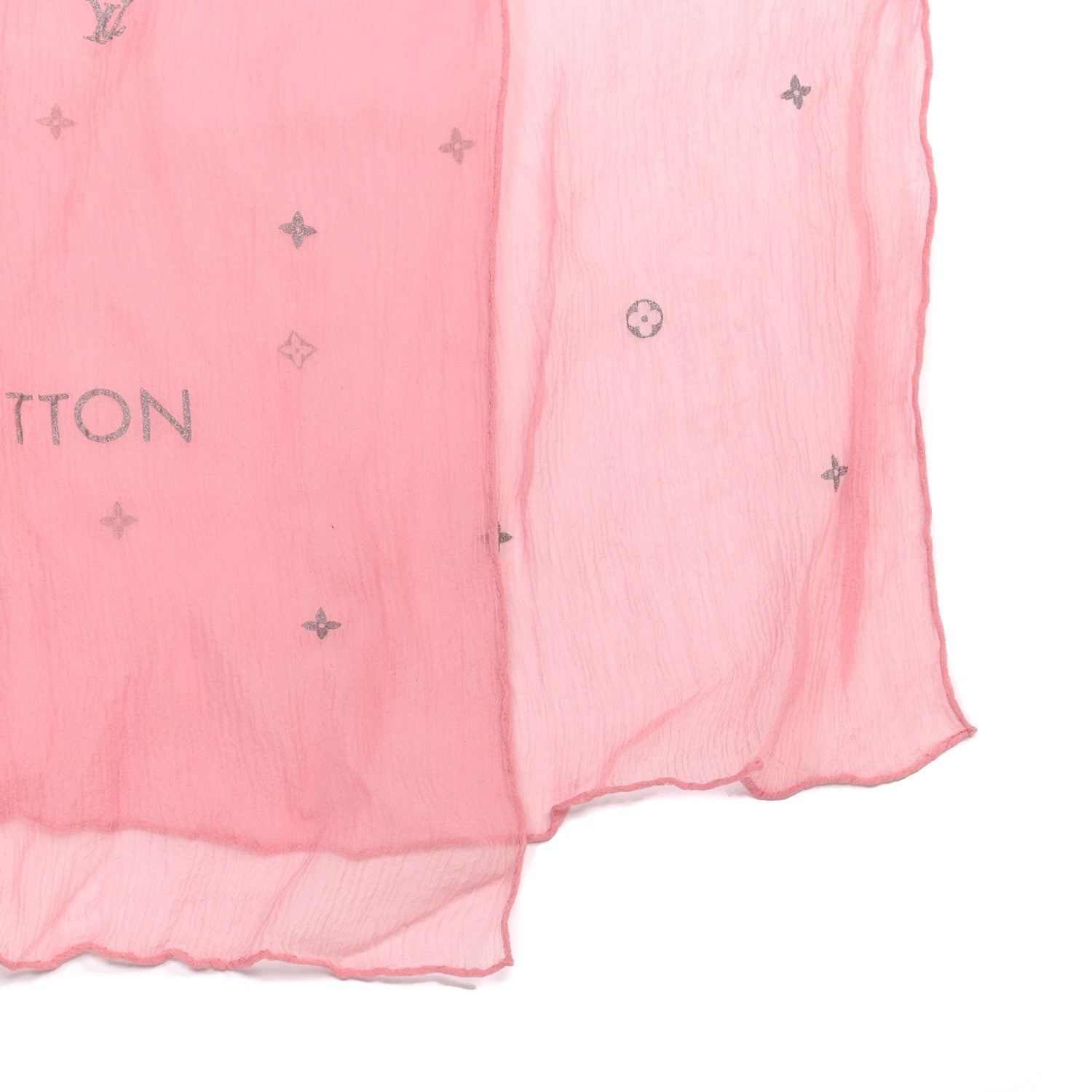 Louis Vuitton Silk Scarf Pink 4 of 5