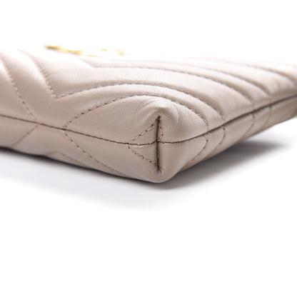Gucci Calfskin Matelasse Mini GG Marmont Chain Bag Porcelain Rose 9 of 11