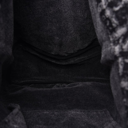 Chanel Terry Cotton CC Tote Black Grey 6 of 14
