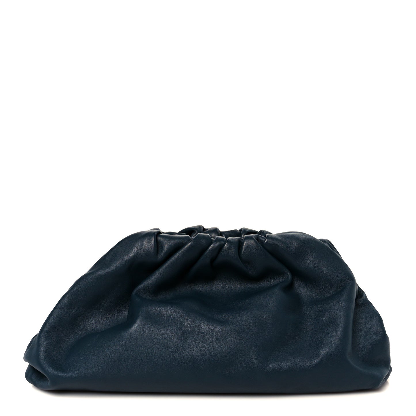 Smooth Butter Calf The Pouch Oversized Clutch Deep Blue