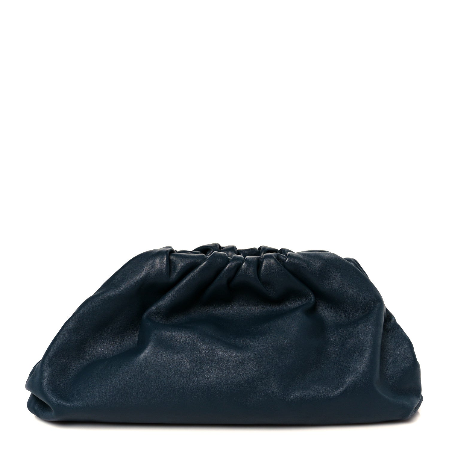 Bottega Veneta Smooth Butter Calf The Pouch Oversized Clutch Deep Blue 1 of 12