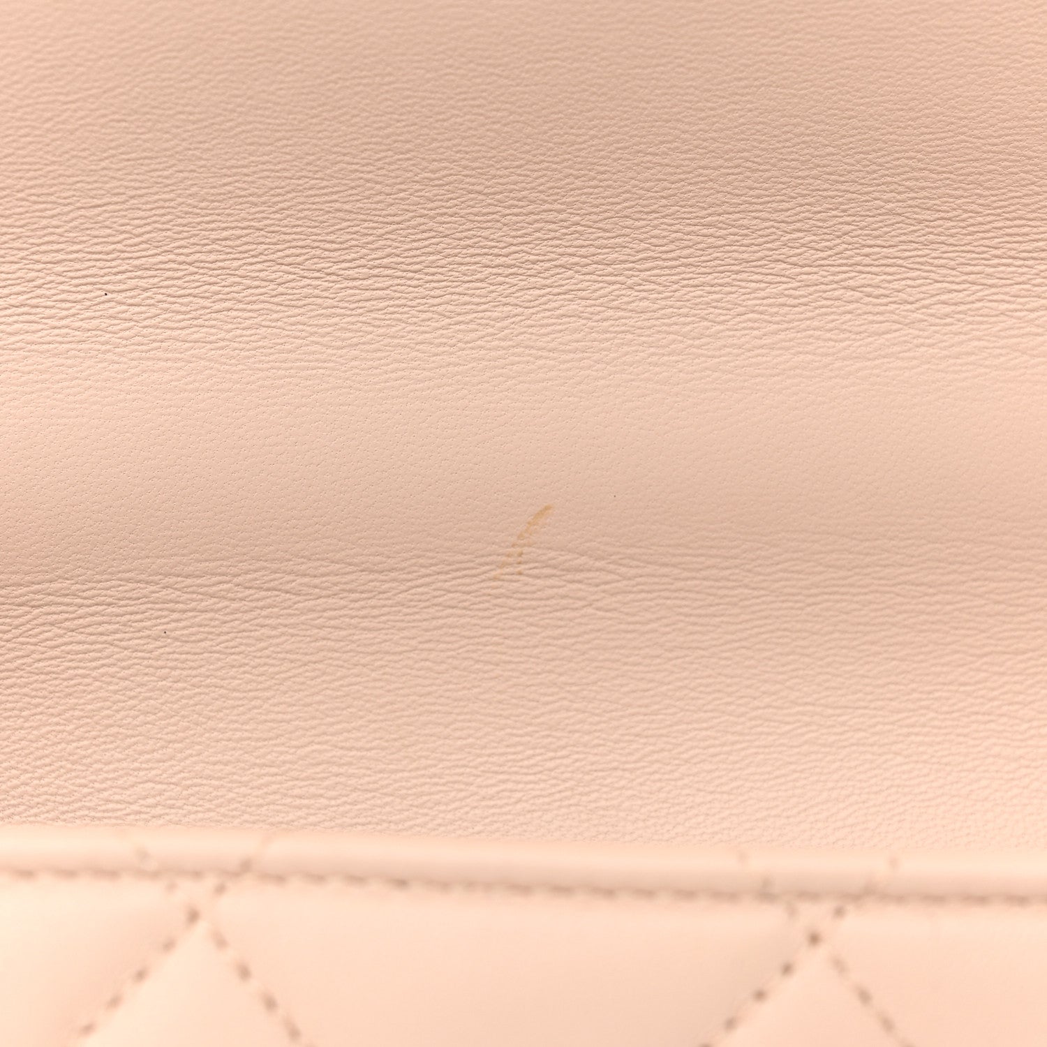 Chanel Lambskin Quilted Resin Bi-Color Chain Flap Bag Light Beige 12 of 15