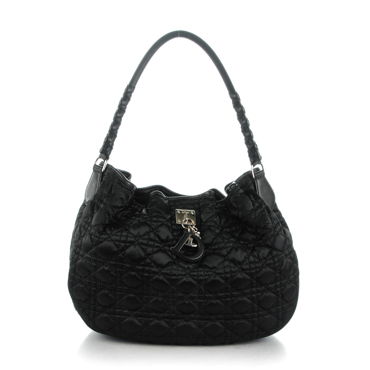 Satin Cannage Charming Hobo Black
