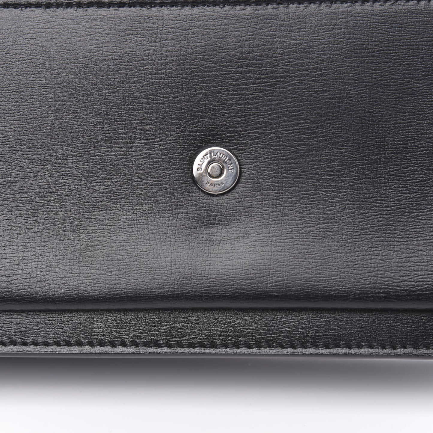 Calfskin Monogram Sunset Chain Wallet Black