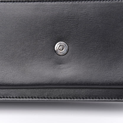 Saint Laurent Calfskin Monogram Sunset Chain Wallet Black 7 of 11