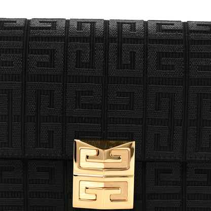 Givenchy Canvas Woven Embroidered Small 4G Bag With Chain Black 8 of 10