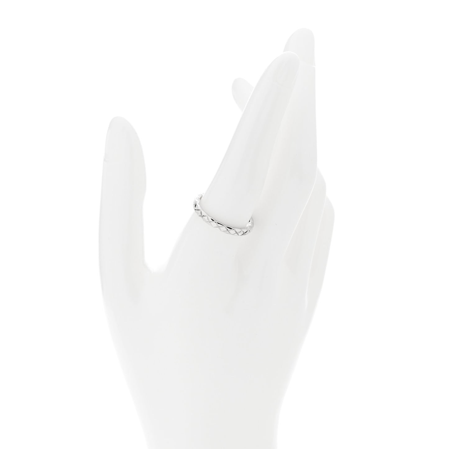 Platinum Mini Coco Crush Ring 59 8.75