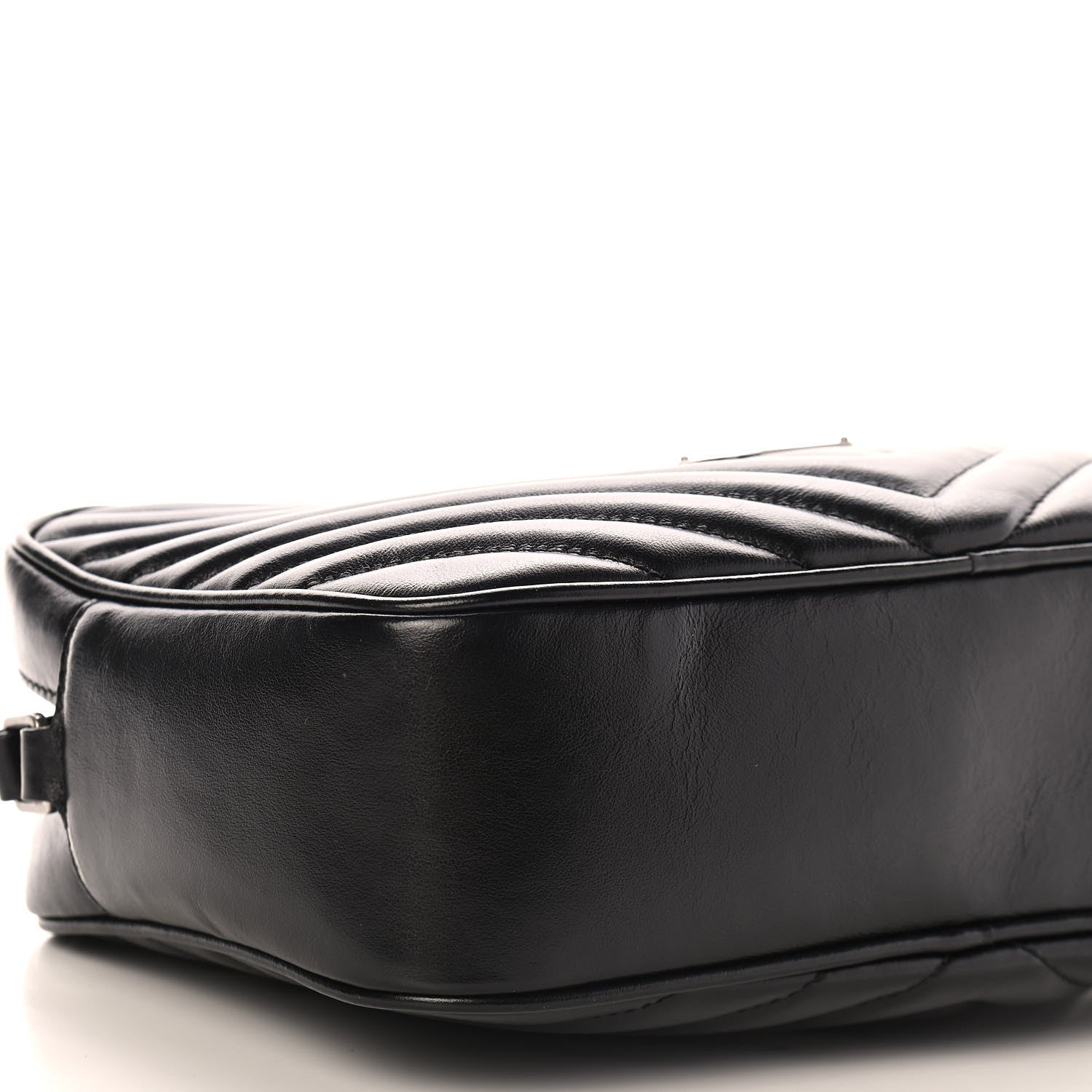 Saint Laurent Calfskin Matelasse Monogram Lou Camera Bag Black 8 of 9