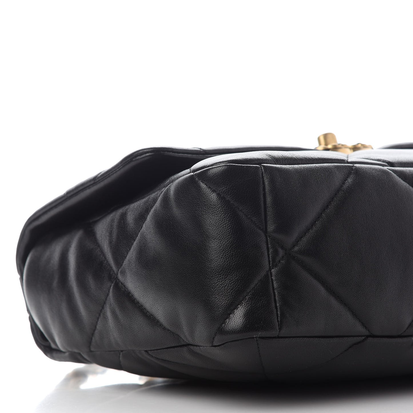 Lambskin Quilted Large Chanel 19 Flap Black