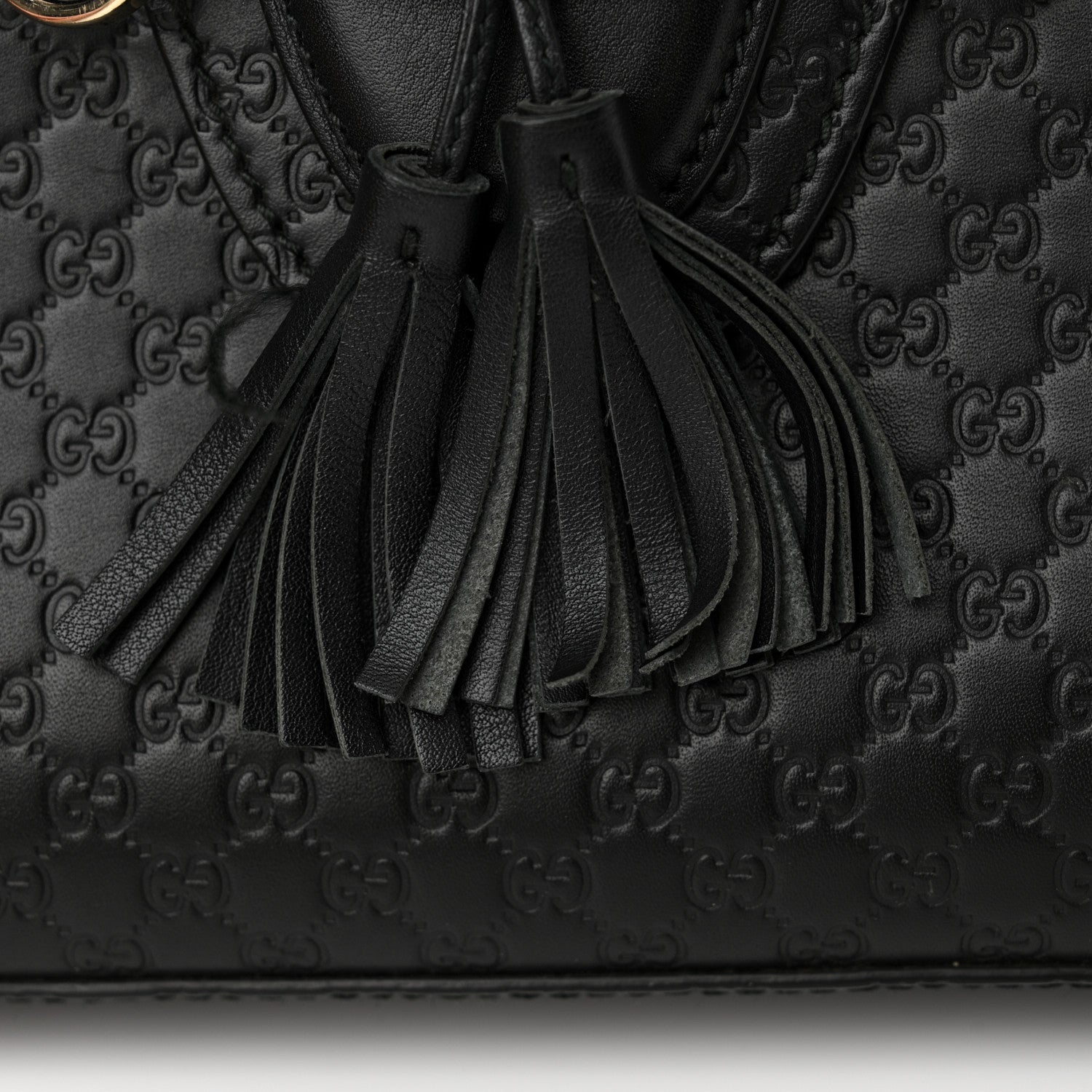 Gucci Microguccissima Medium Emily Chain Shoulder Bag Black 14 of 15