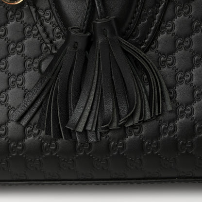 Gucci Microguccissima Medium Emily Chain Shoulder Bag Black 14 of 15