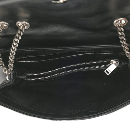 Saint Laurent Calfskin Y Quilted Monogram Medium Loulou Chain Satchel Black 5 of 9
