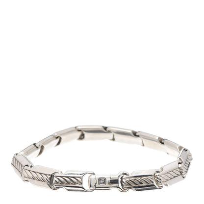 David Yurman Sterling Silver Beveled Link Chain Bracelet 3 of 6
