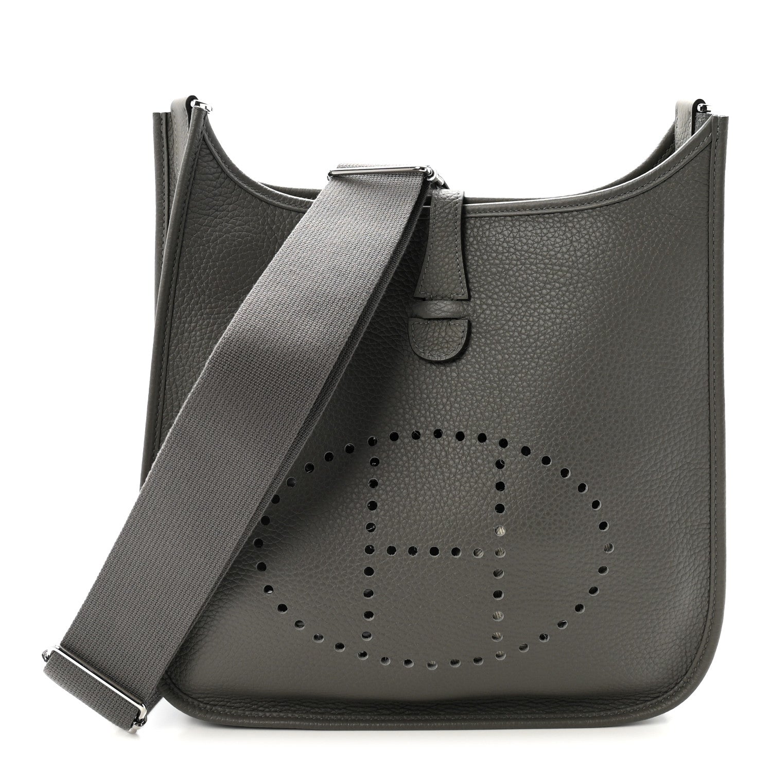 Hermes Taurillon Clemence Evelyne III PM Gris Meyer 1 of 11