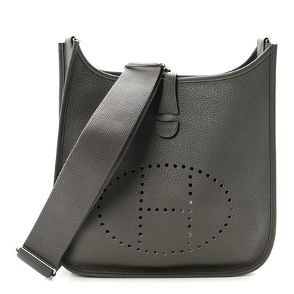 Hermes Taurillon Clemence Evelyne III PM Gris Meyer 1 of 11