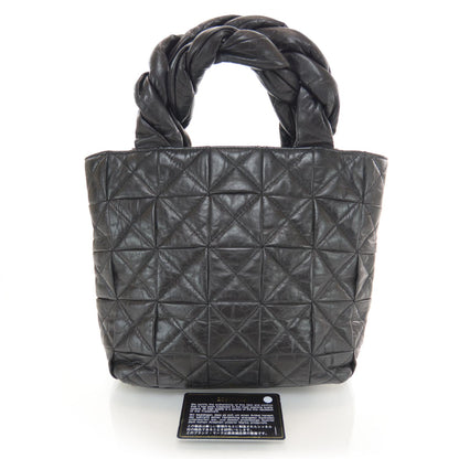 Chanel Calfskin Quilted Small Origami Tote Black 3 of 8