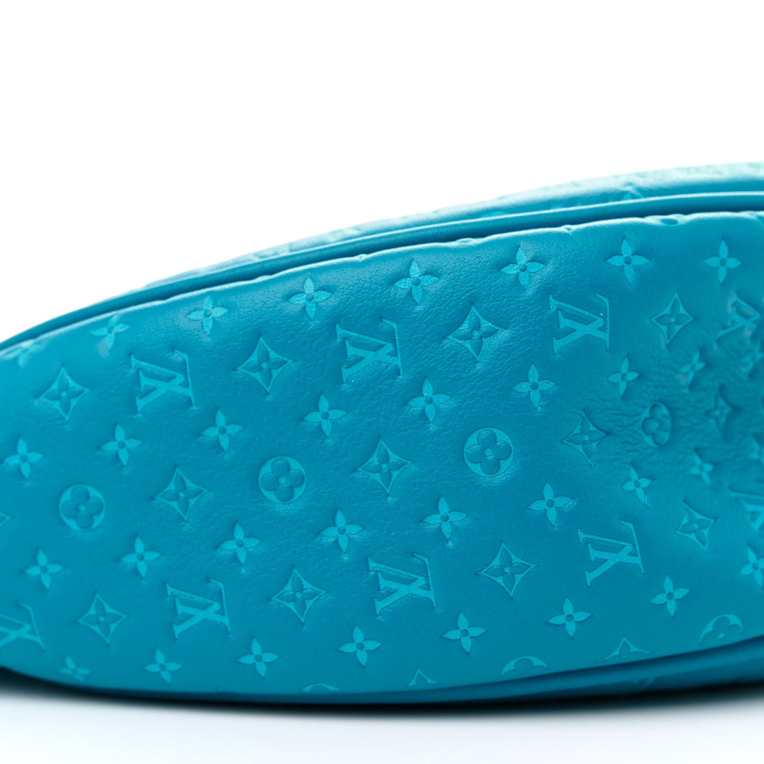 Louis Vuitton Calfskin Nanogram Embossed Loop PM Bleu 8 of 9