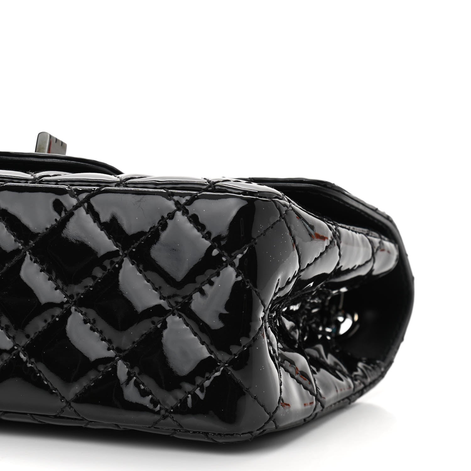 Chanel Patent Calfskin Quilted 2.55 Reissue Mini Flap So Black 9 of 11
