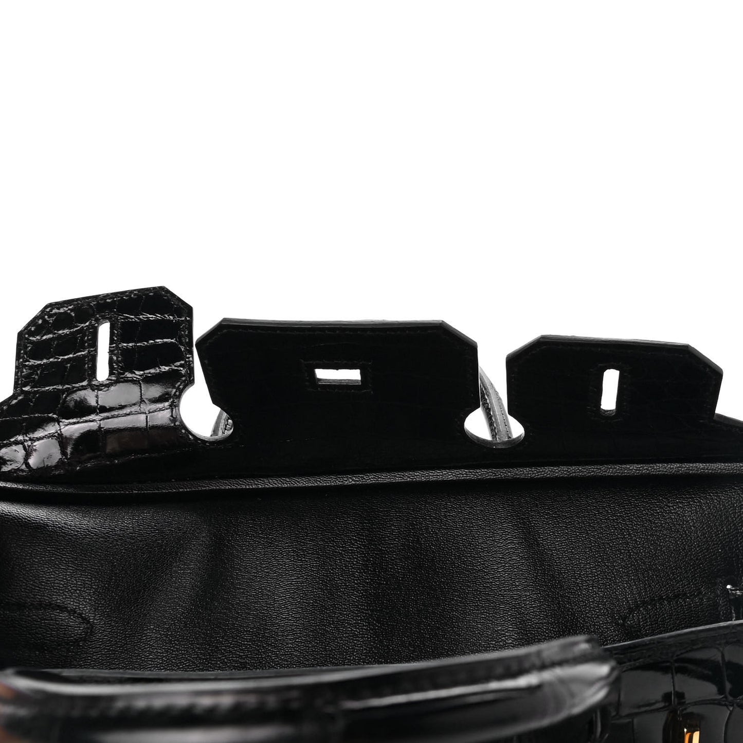 Shiny Niloticus Crocodile Birkin 30 Black