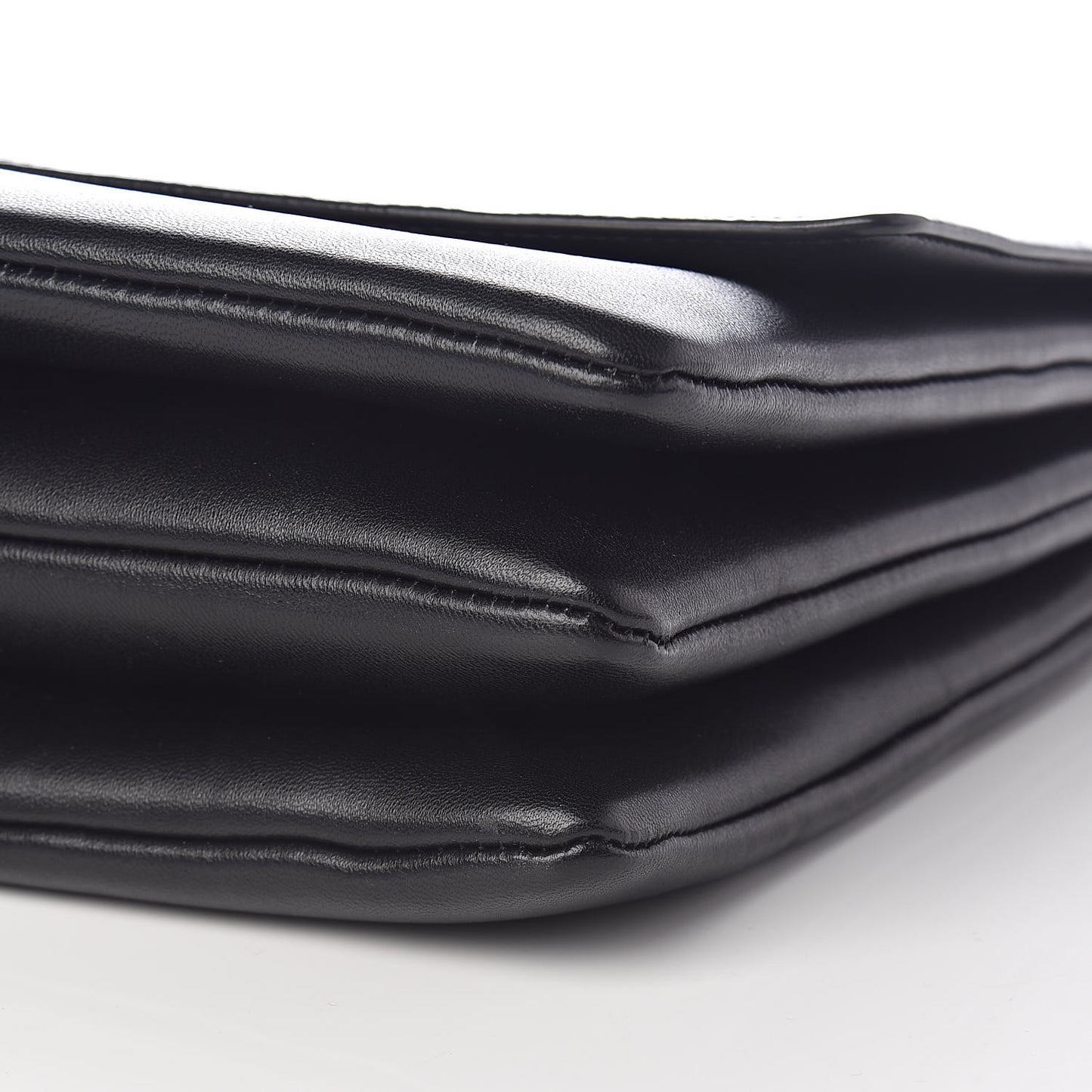 Calfskin Coin Flap Bag Black