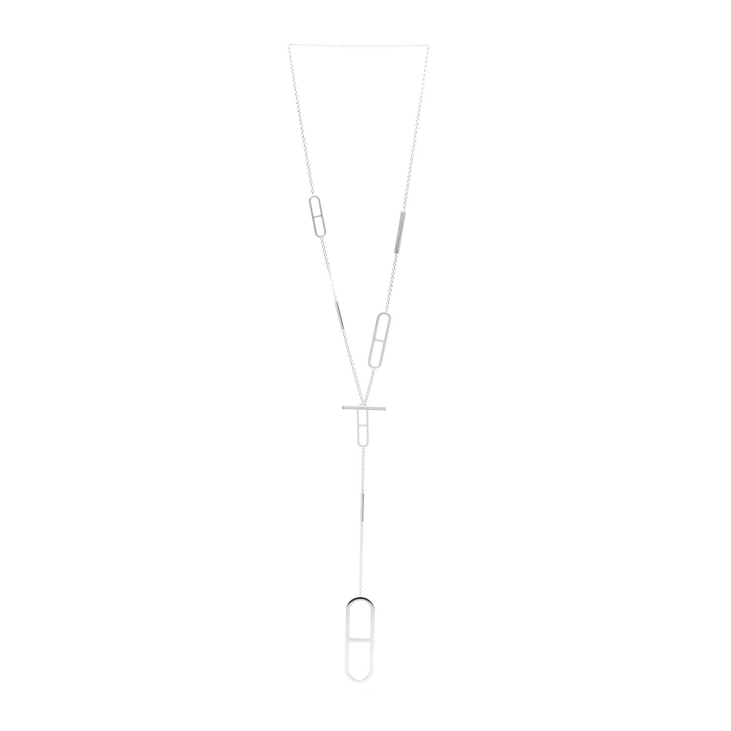 Hermes Sterling Silver Ever Chaine d'Ancre Long Necklace 3 of 5