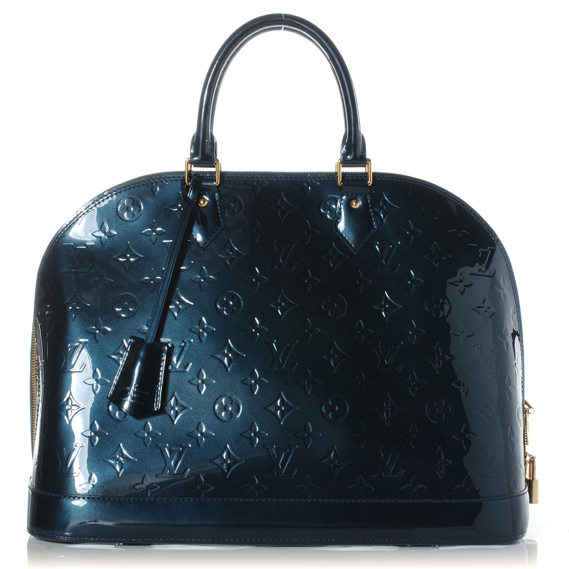 Louis Vuitton Vernis Alma GM Blue Nuit 1 of 5