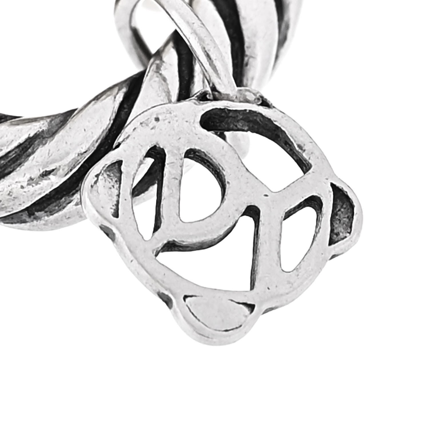 David Yurman Sterling Silver 18K Yellow Gold 12mm Large Oval Link Bracelet 4 of 4